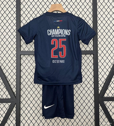 2024/25 Kids PSG Home Jersey – Final Match Champion Edition (2-Pack)