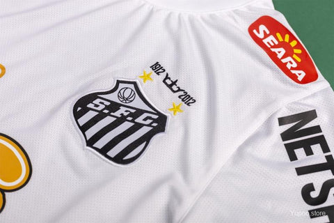 1213 Santos FC Home Authentic Soccer Jersey - Men's Replica Football Shirt, Breathable Retro Kit